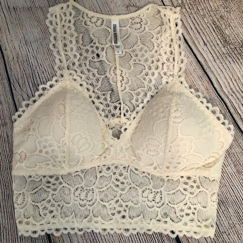 Ivory Lace Bralette